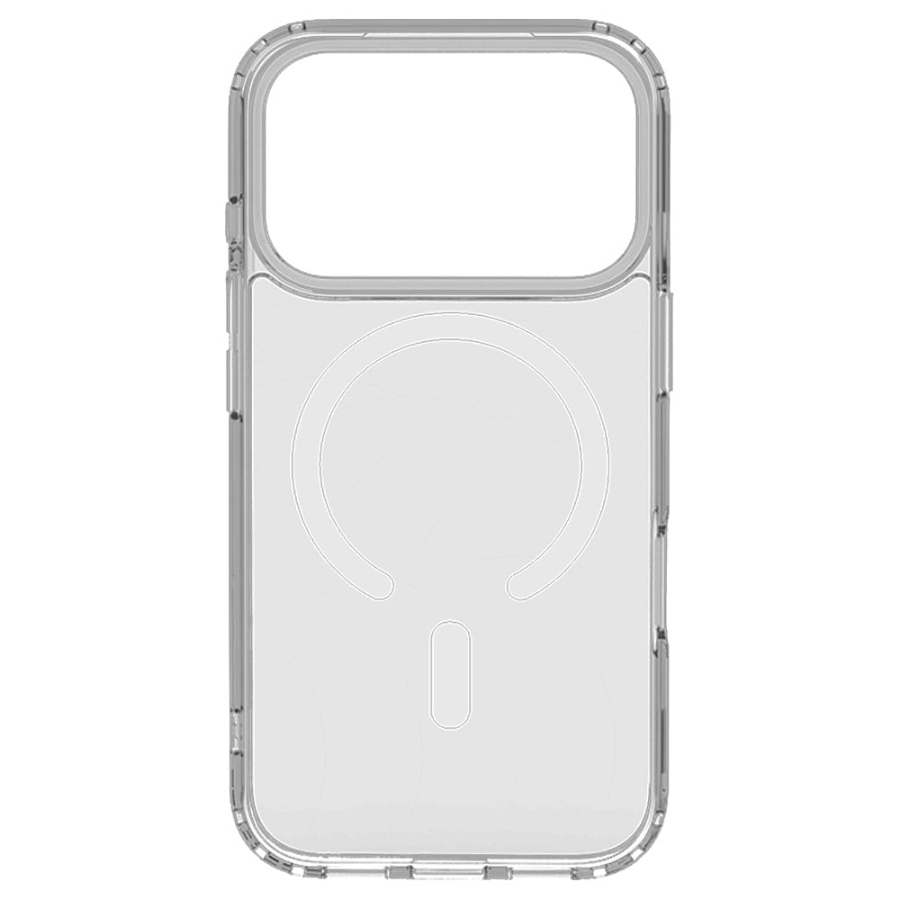 Mutural Ice MagSafe-cover til iPhone 17 Pro Max / gennemsigtigt mobilcover med magnetring – Klar