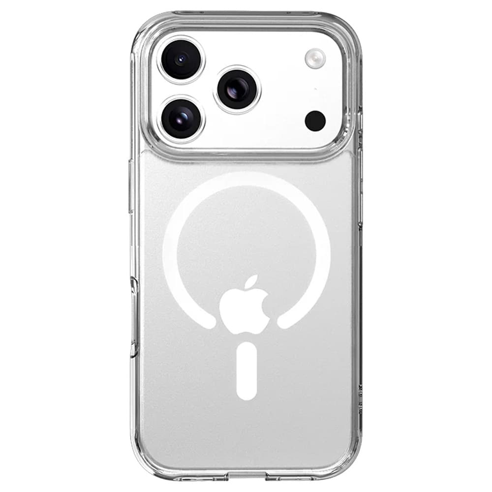 Mutural Ice MagSafe skal till iPhone 17 Pro Max / transparent mobilskal med magnetring – Klar
