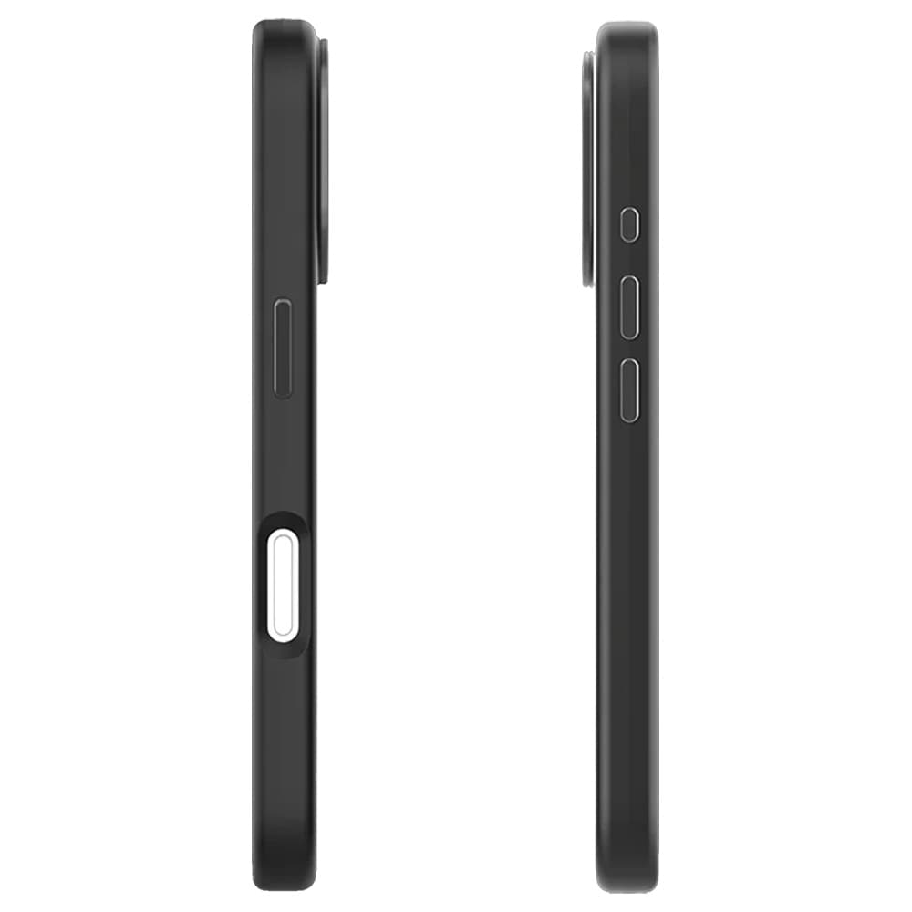 Mutural Pure MagSafe-cover til iPhone 16 / mobilcover i silikone med magnetring – Sort