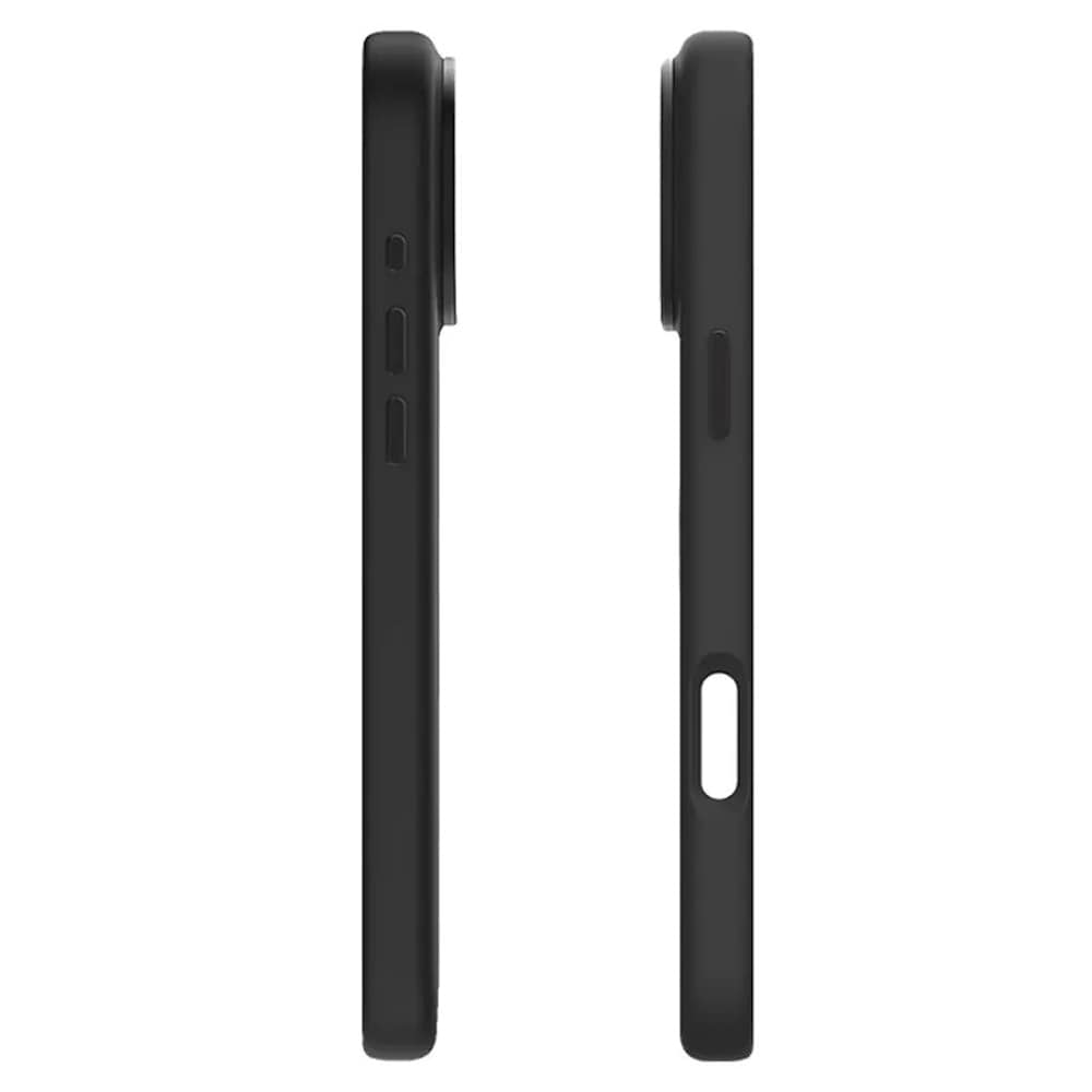 Mutural Pure MagSafe-cover til iPhone 17 Pro / mobilcover i silikone med magnetring – Sort