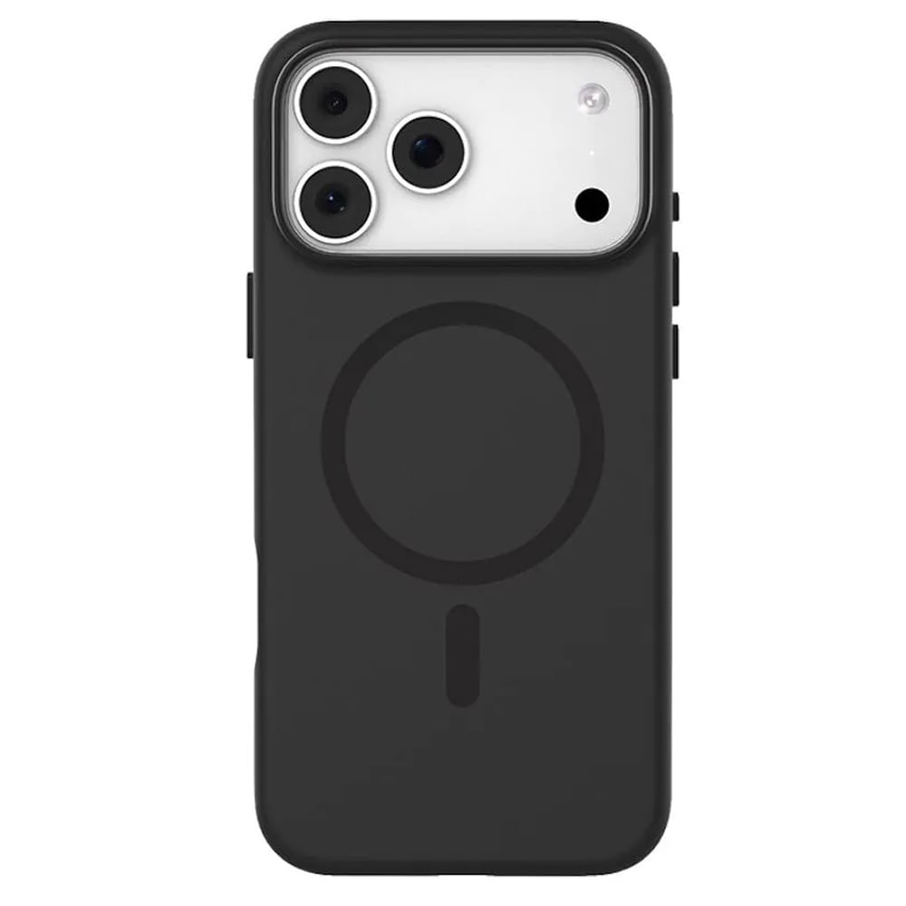 Mutural Pure MagSafe-skal till iPhone 17 Pro / mobilskal i silikon med magnetring – Svart