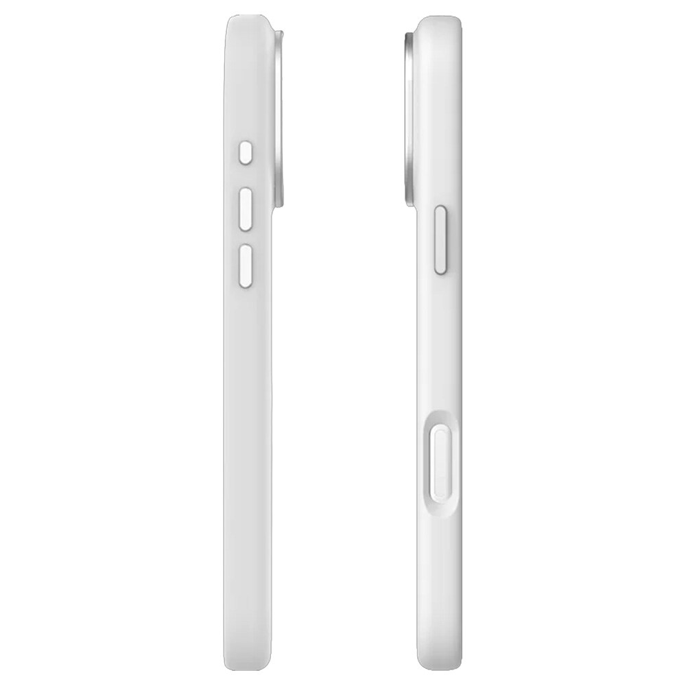 Mutural Pure MagSafe-cover til iPhone 17 Pro Max / mobilcover i silikone med magnetring – Hvid