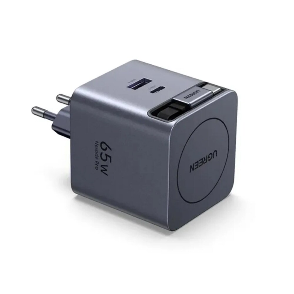 Ugreen X615 Nexode Pro GaN 65W 3A 1xUSB, 1xUSB-C och USB-C-kabel / USB-C-laddare