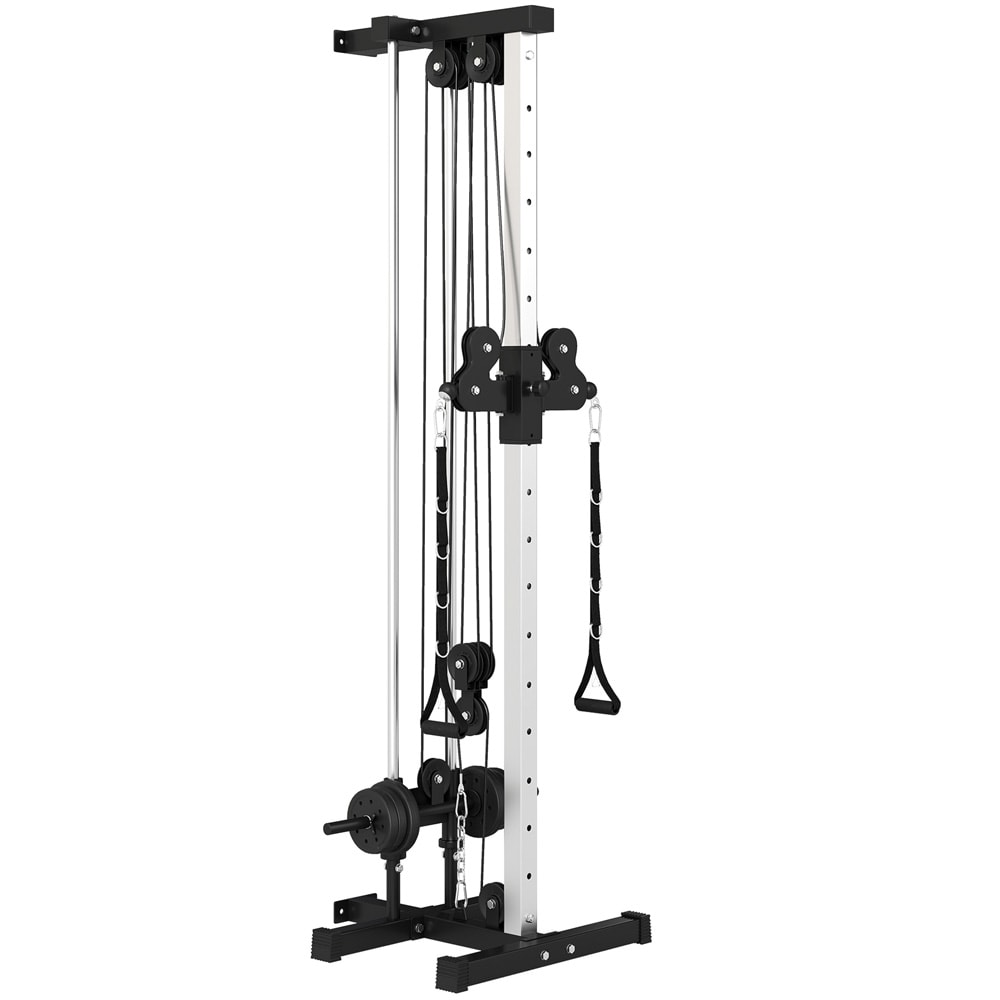 SPORTNOW kabelmaskin 25–165 cm / kabelstasjon / veggmontert treningsstasjon