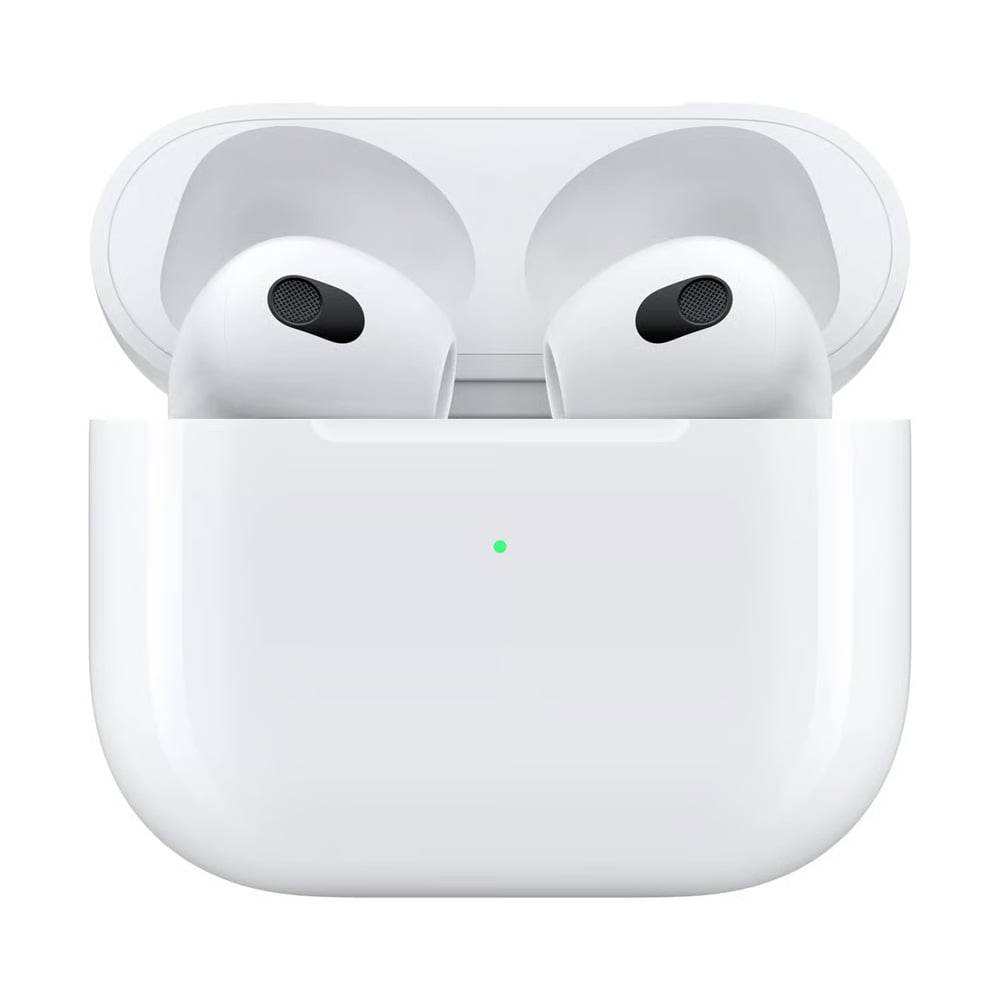 Apple AirPods 3 / trådløse ørepropper med MagSafe-opladningsetui og rumlig lyd – Hvid