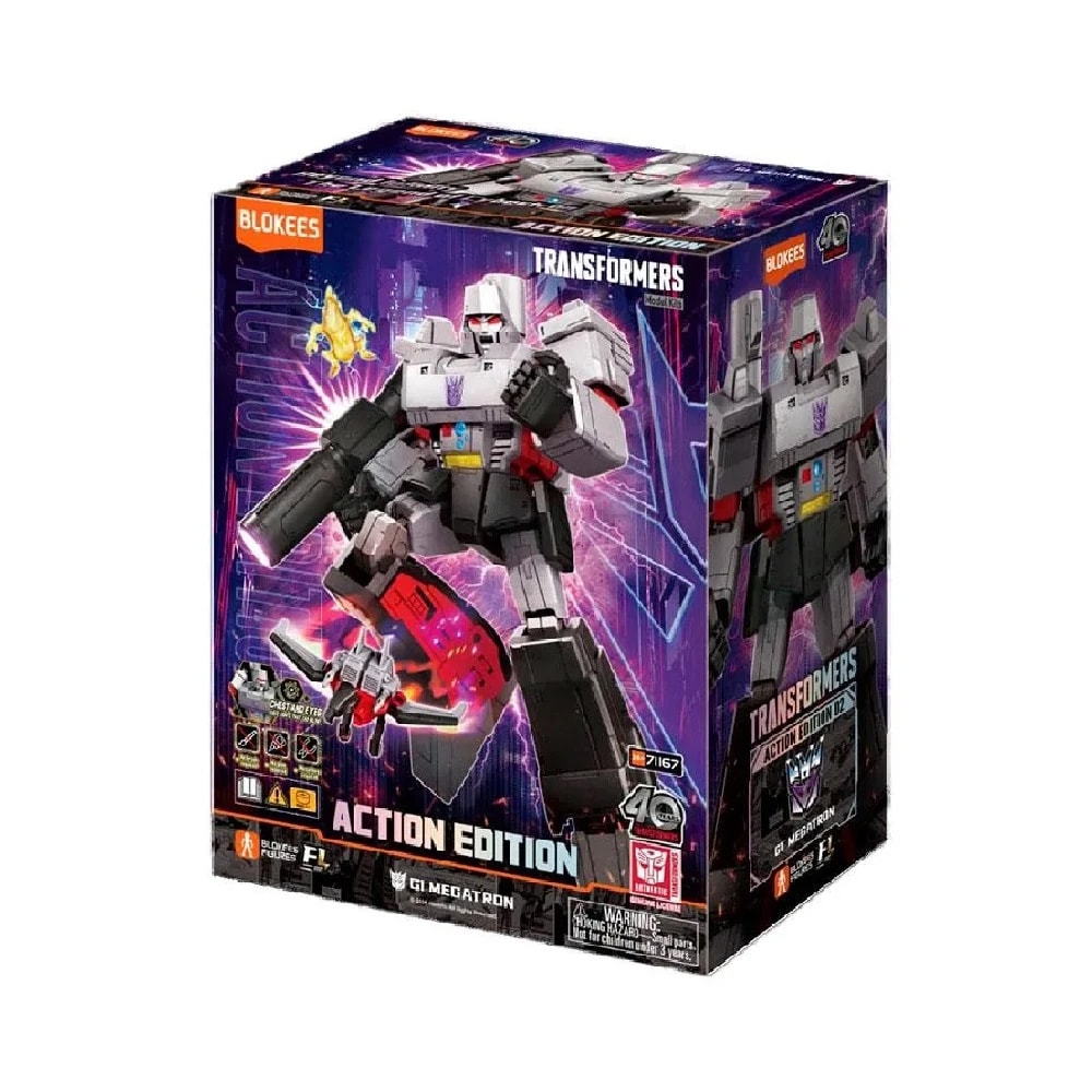 Blokees Transformers G1 Megatron med ljuseffekt / Byggfigur 237 delar / Action Edition 02
