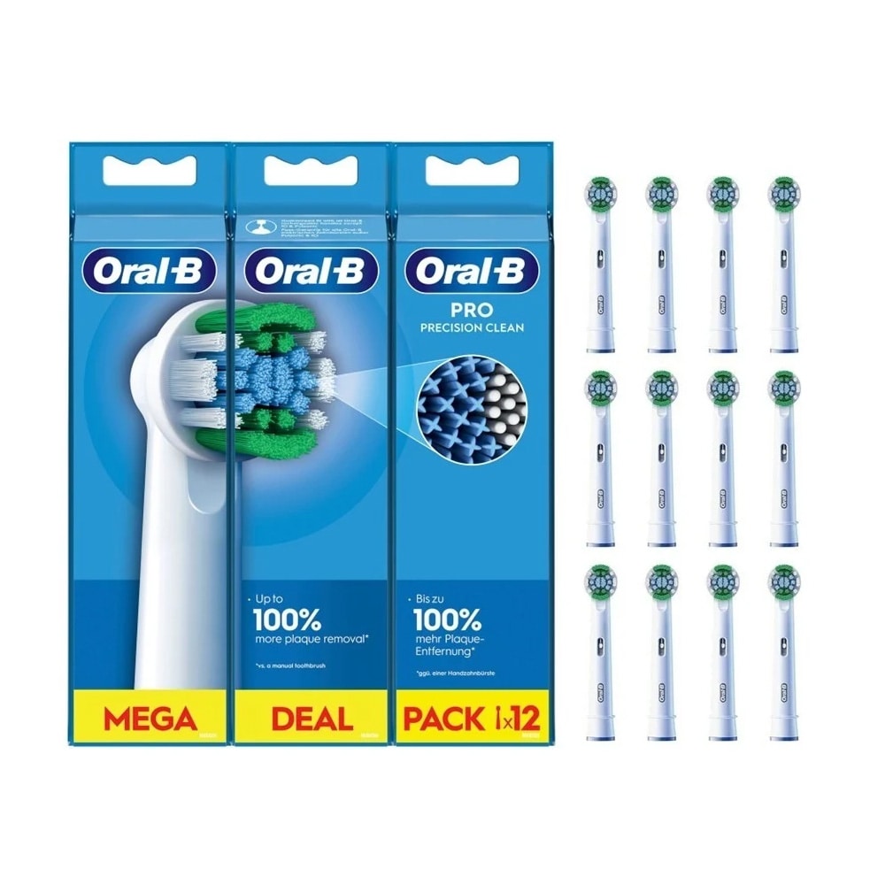 Oral-B Pro Precision Clean 12-pack / Tandborsthuvuden / Reservborstar för eltandborste