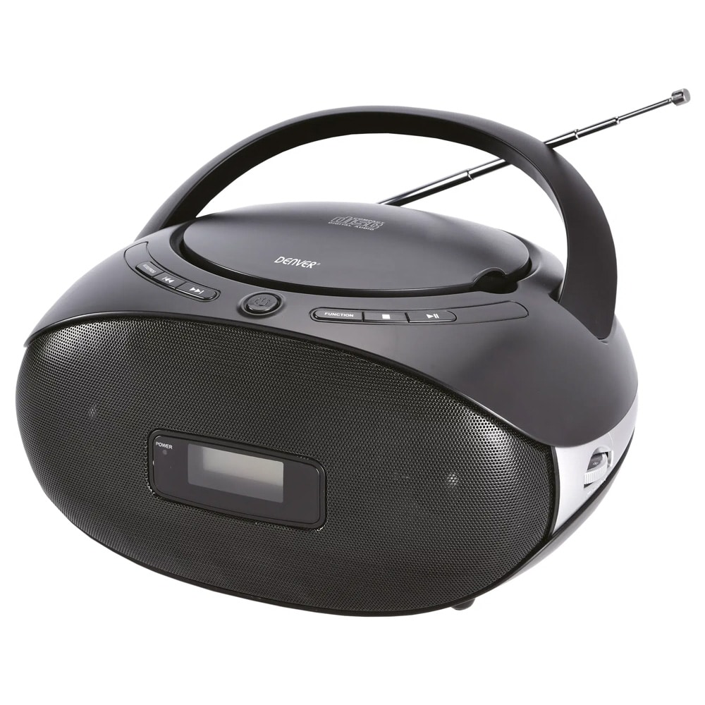 Denver TC-29 Portabel CD-spelare med radio / CD-boombox / FM-radio med AUX-ingång