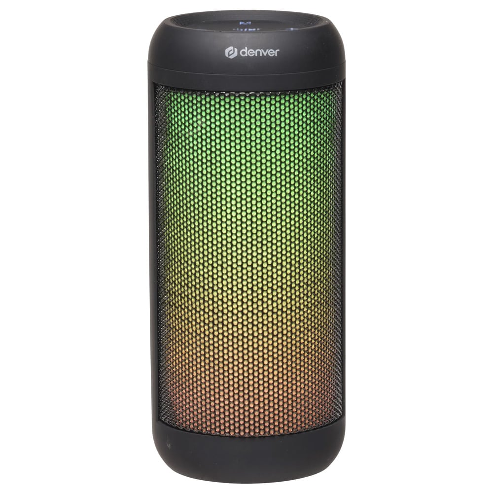 Denver BTL-63 Bluetooth-högtalare med LED / Portabel högtalare / TWS-högtalare med ljuseffekter