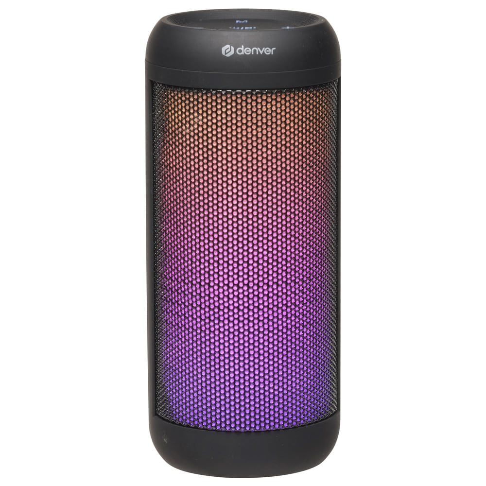 Denver BTL-63 Bluetooth-högtalare med LED / Portabel högtalare / TWS-högtalare med ljuseffekter