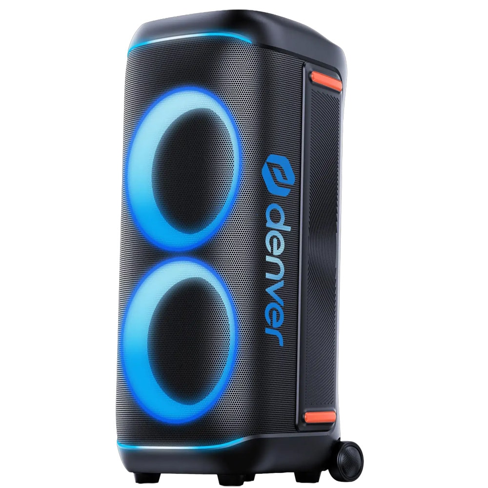 Denver BPS-470 Partyhögtalare med mikrofon och fjärrkontroll / 200 W RMS / Bluetooth-högtalare