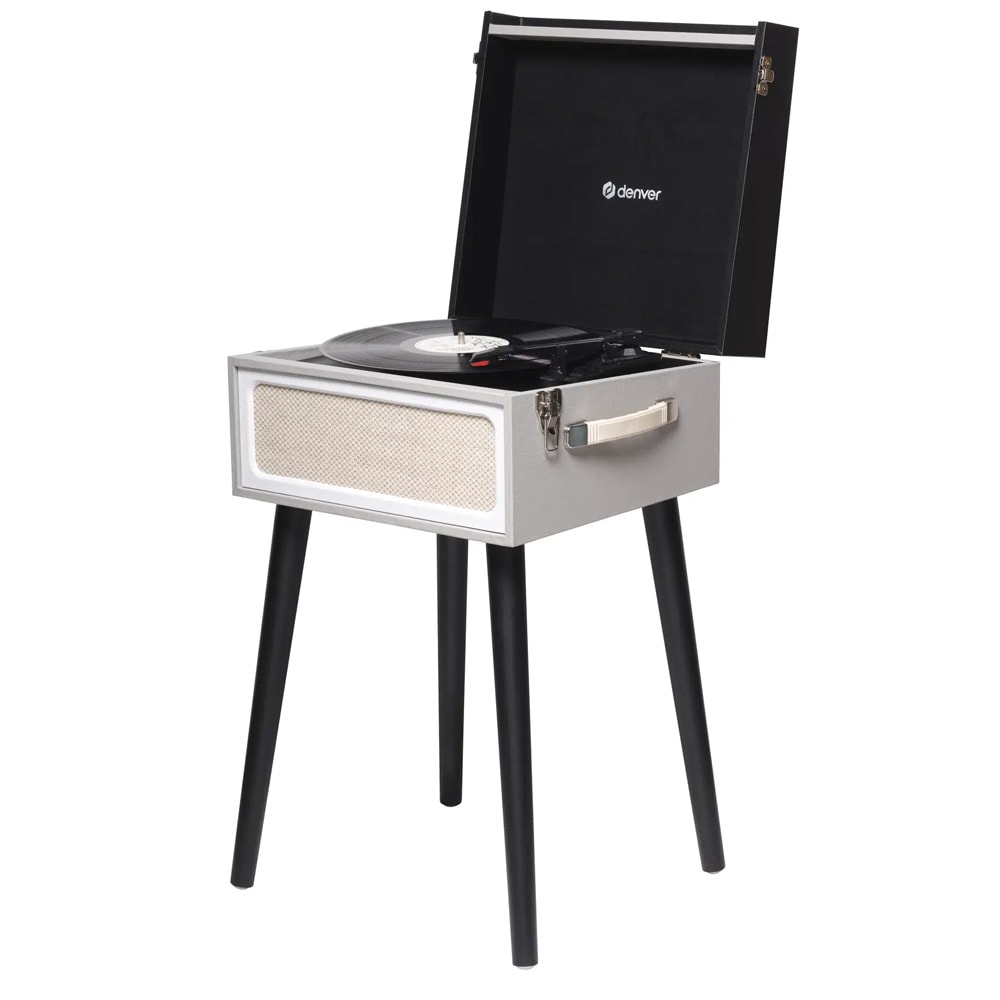 Denver VPR-250 Vinylspelare med FM-Radio, bluetooth och mp3 / Skivspelare / Retro vinylspelare