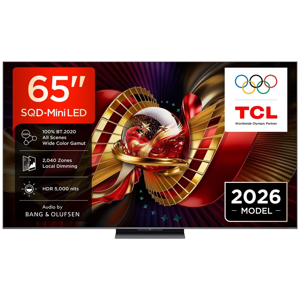 TCL 65" C8L 4K SQD Mini-LED Google TV / Smart-TV med 144 Hz / QLED-TV för film och spel