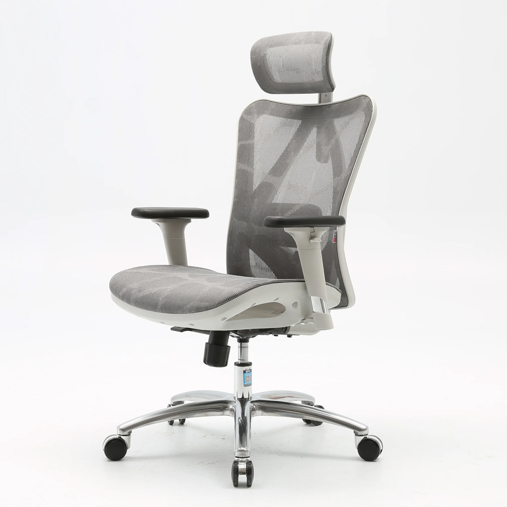 Sihoo M57 Ergonomisk Kontorsstol - Grå / Justerbar skrivbordsstol / Kontorsstol i nät