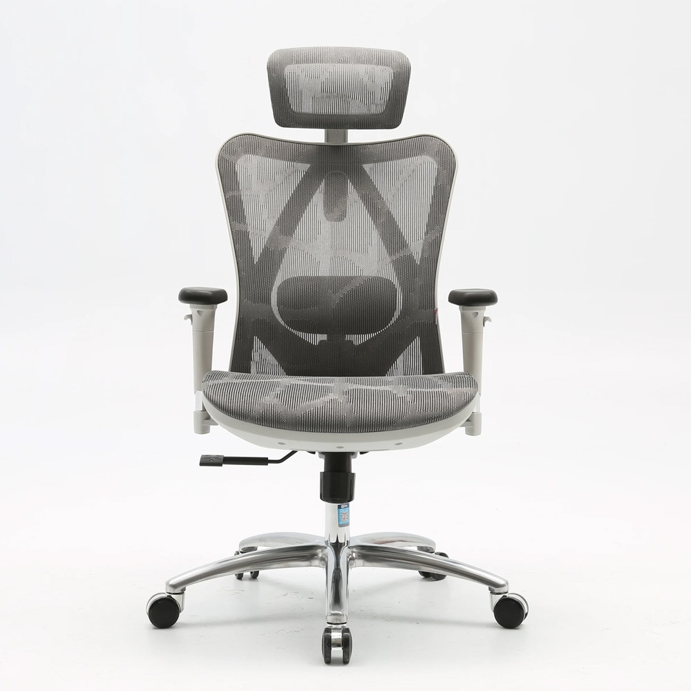 Sihoo M57 Ergonomisk Kontorsstol - Grå / Justerbar skrivbordsstol / Kontorsstol i nät