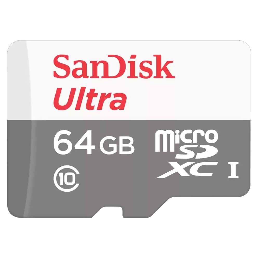 SanDisk Ultra microSD 64GB / microSDXC-minneskort / Minneskort för Android och Full HD