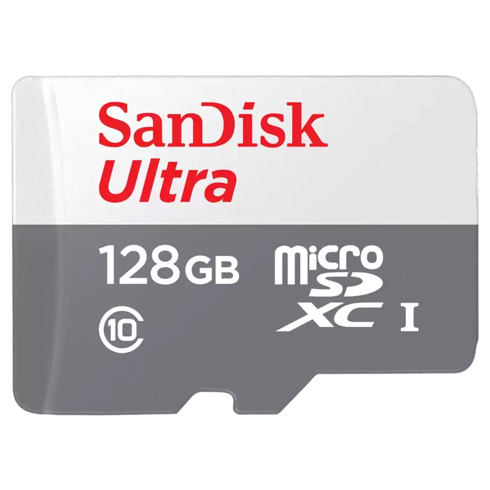 SanDisk Ultra microSD 128GB / microSDXC-minneskort / Minneskort för Android och Full HD