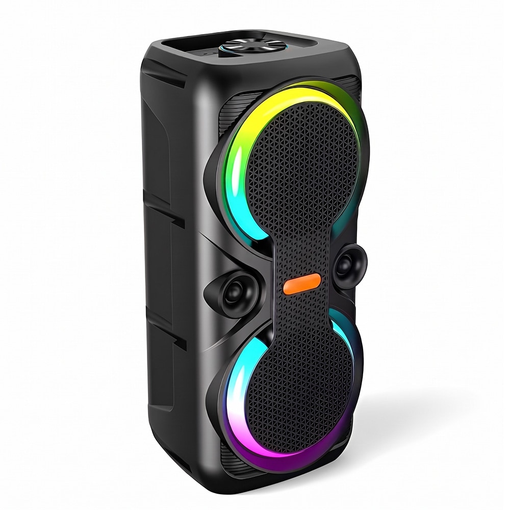 United SPK2612 Bluetooth-højttaler med RGB-lys / Festhøjttaler / Bærbar højttaler