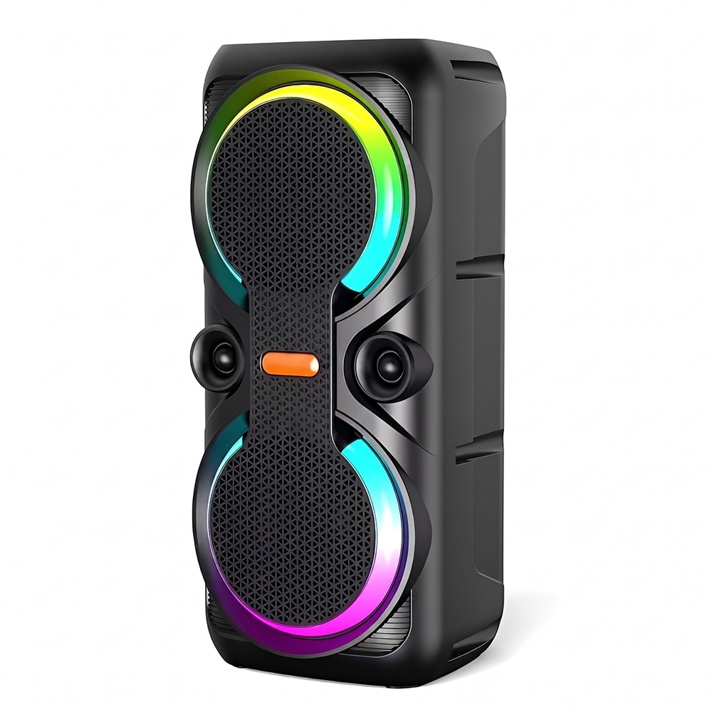 United SPK2612 Bluetooth-højttaler med RGB-lys / Festhøjttaler / Bærbar højttaler