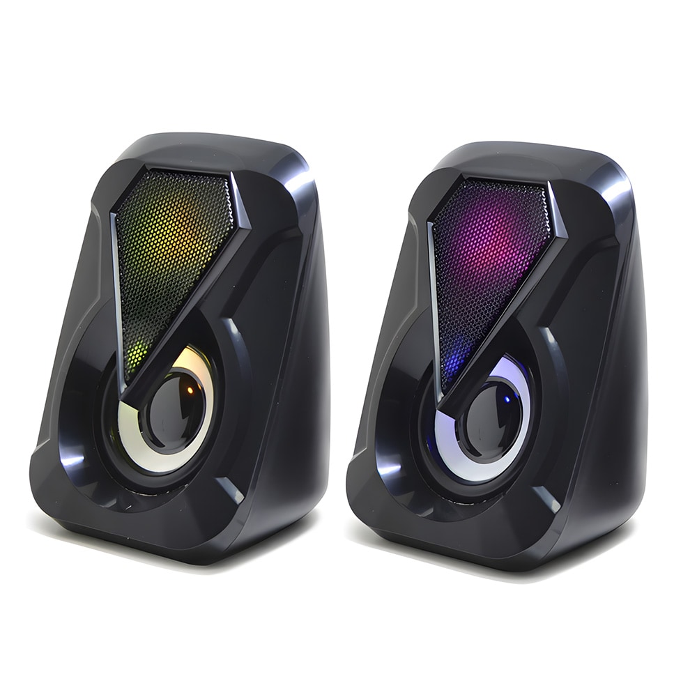 United CS2654 Datorhögtalare med LED / PC-högtalare / Stereohögtalare med USB-ström