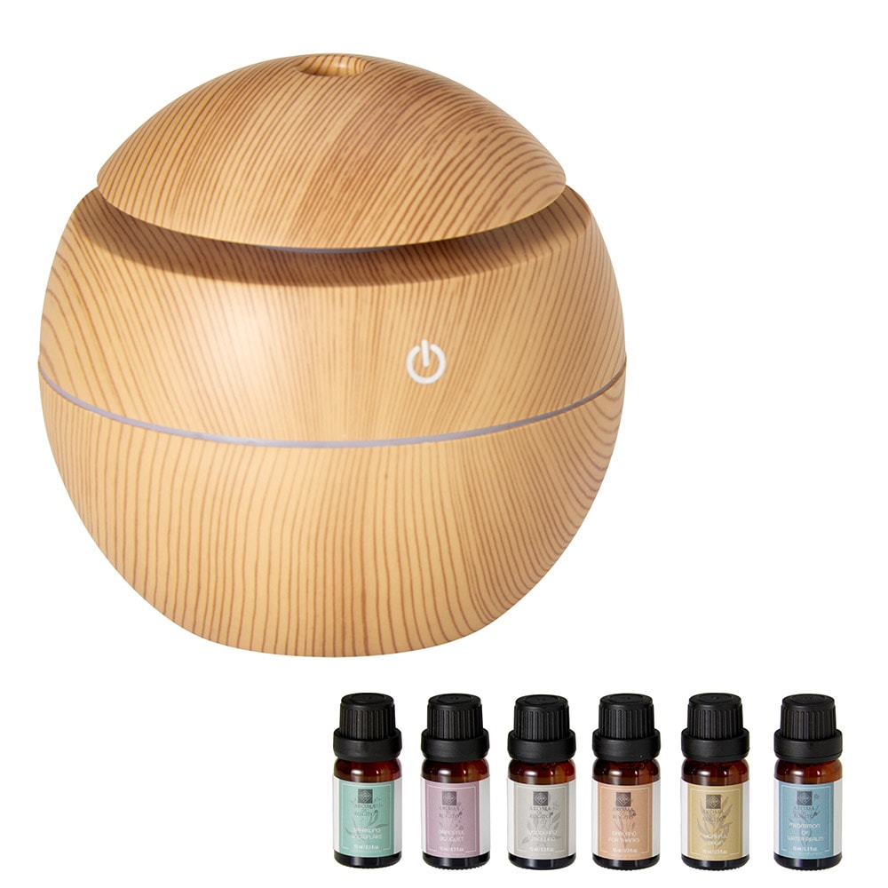 Luftfuktare med 6 eteriska oljor / USB-driven aromdiffuser / Doftspridare för hemmet