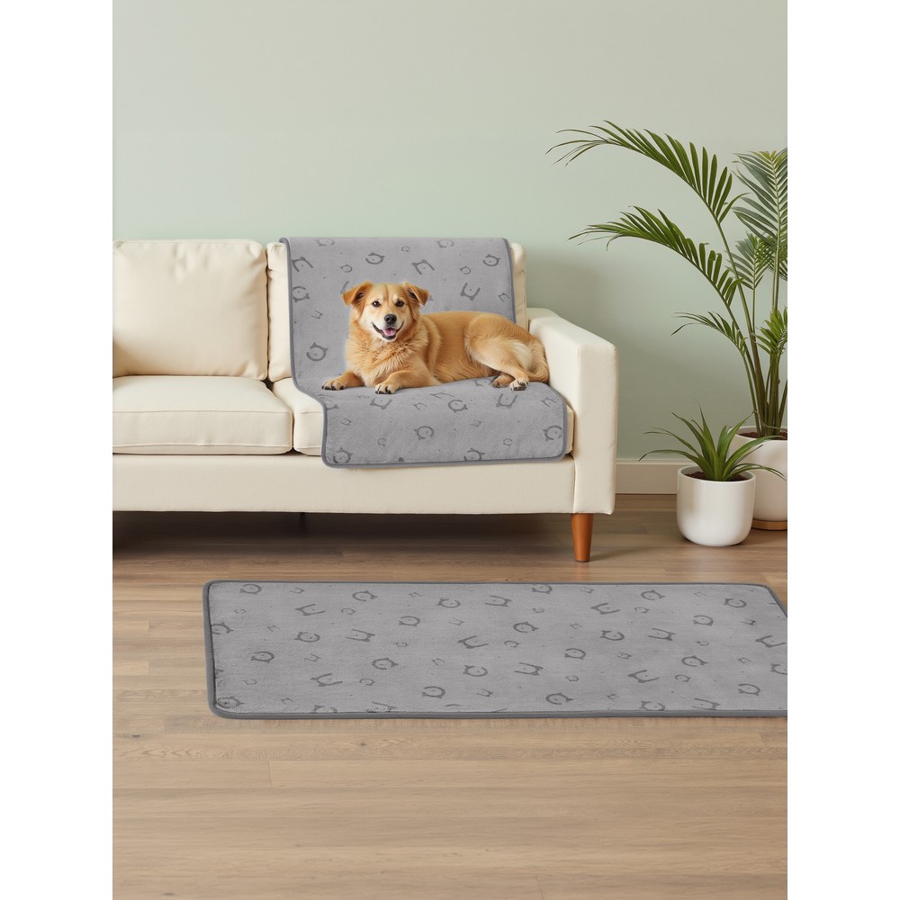 Pestävät, vedenpitävät lemmikkien alustat 122x61 cm, 2 kpl:n pakkaus – Harmaa / Pentumattoja / Virtsamattoja