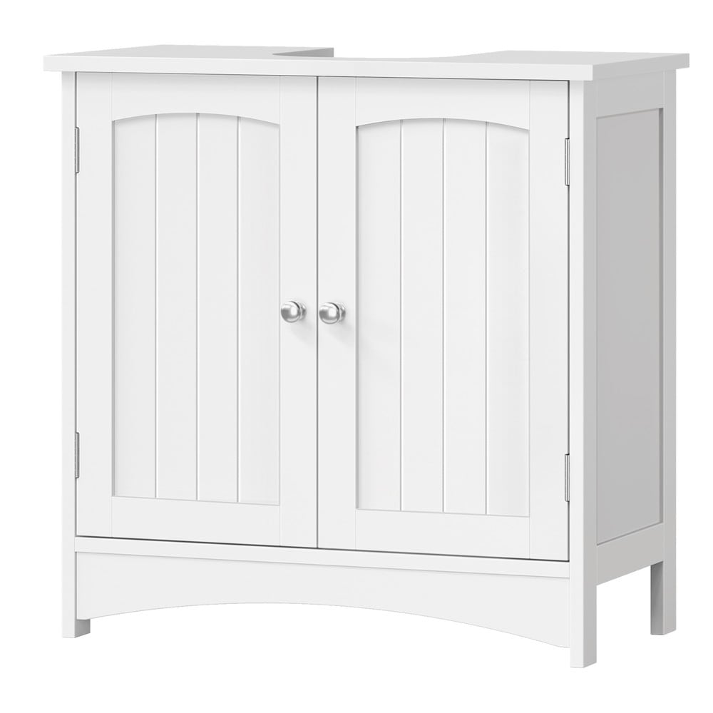 Underskåp för handfat med 2 dörrar 60x30x60 cm - Vit / Tvättställsskåp / Badrumsskåp