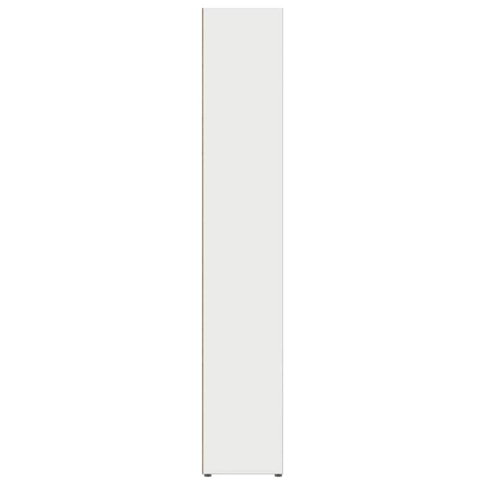 2 st CD-hyllor 21×16×93,5 cm / mediehyllor för CD, DVD och Blu-ray – Vit