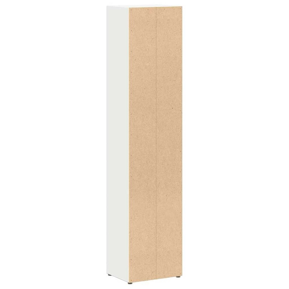2 st CD-hyllor 21×16×93,5 cm / mediehyllor för CD, DVD och Blu-ray – Vit