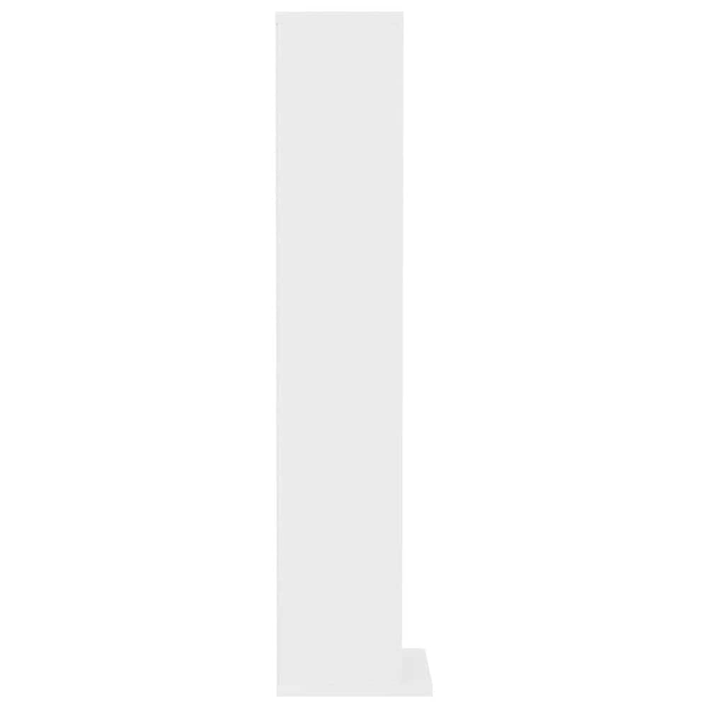 CD-hylla 21×20×88 cm / mediehylla med 6 fack / förvaring för CD-skivor – Vit