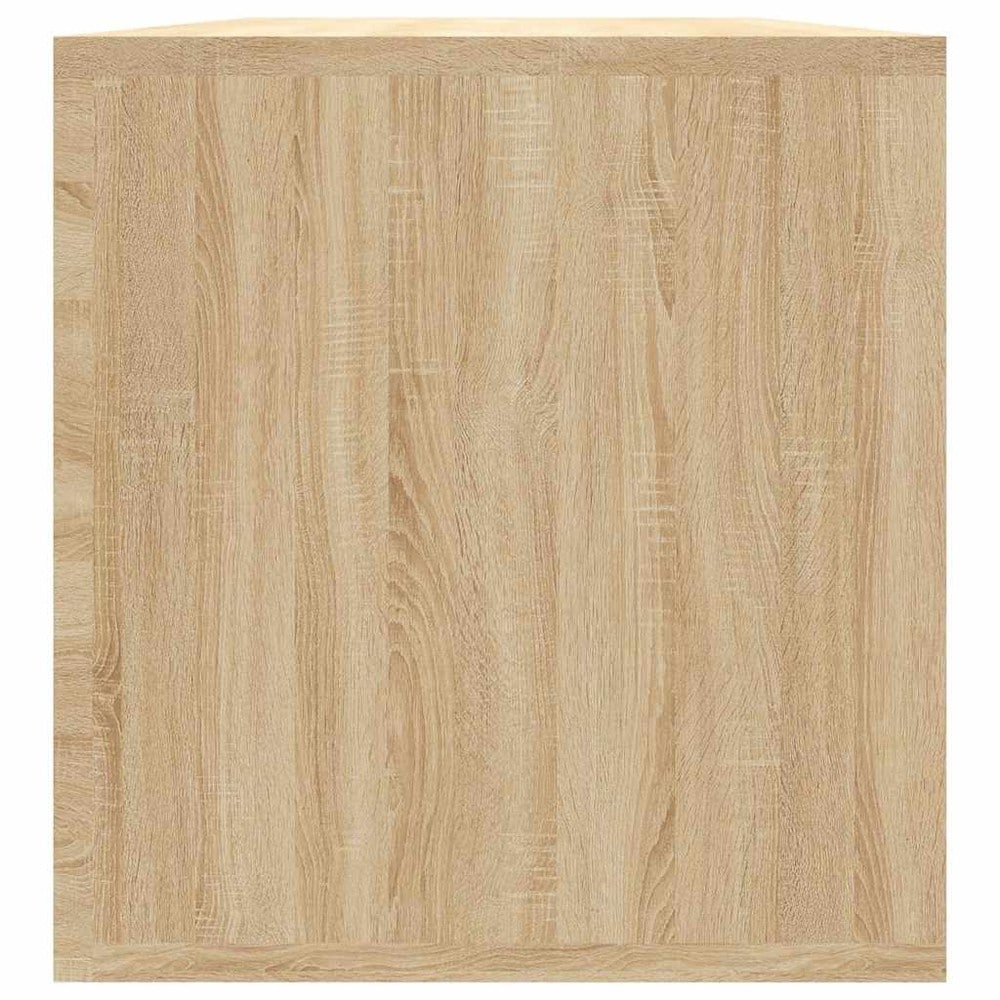 Förvaringsbox för LP-skivor 71x34x36 cm - Sonoma-ek / Vinylhylla / Skivförvaring