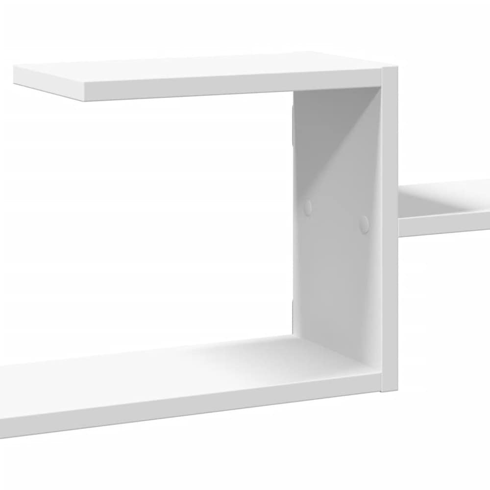Vägghylla 104×15×49 cm / vägghängd hylla / hylla för väggmontering – Vit
