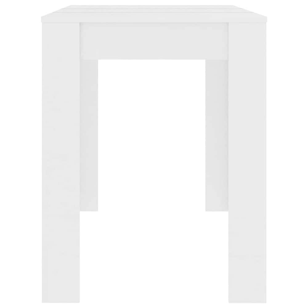 Matbord 120×60×76 cm / köksbord / rektangulärt bord – Vit