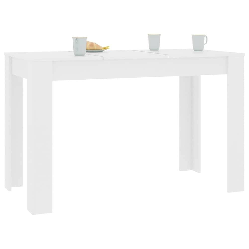 Matbord 120×60×76 cm / köksbord / rektangulärt bord – Vit