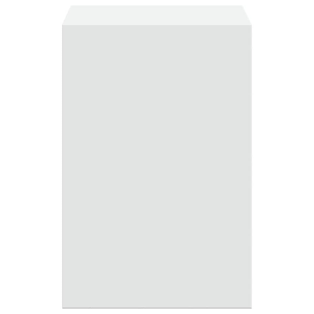 Skärmställ 80×20×30 cm / monitorställ med förvaring / skärmhöjare med hylla – Vit