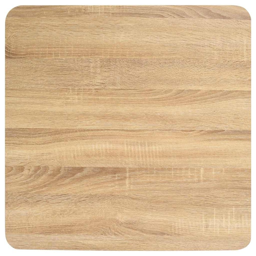 Bistrobord 60×60×75 cm / cafébord för 2 personer / matbord med stålben – Natur/vit