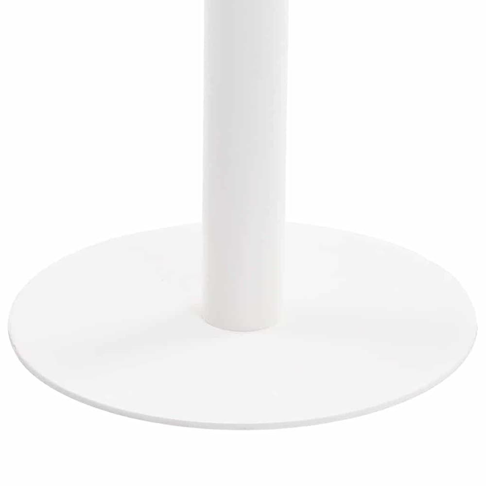 Bistrobord 60×60×75 cm / cafébord för 2 personer / matbord med stålben – Natur/vit