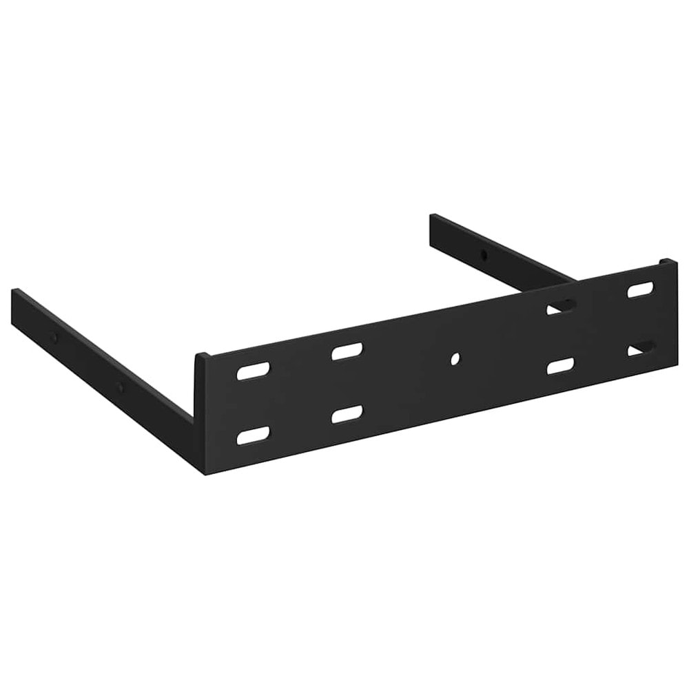 Hörnhylla 25×25×3,8 cm / svävande vägghylla med dold montering – Vit