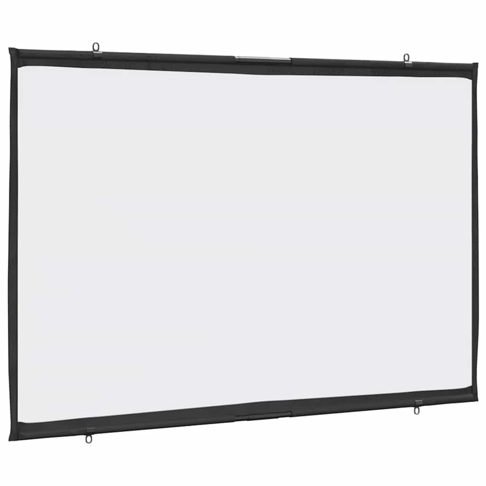 Projektorduk 50 tum / vägghängd projektionsduk 16:9 / portabel bioduk – Mattvit