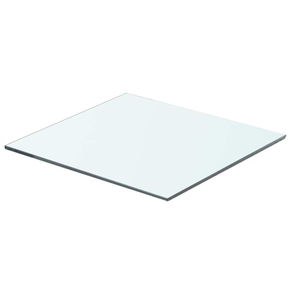 Glashylla 40×30 cm / hyllplan i härdat glas / vägghylla – Transparent