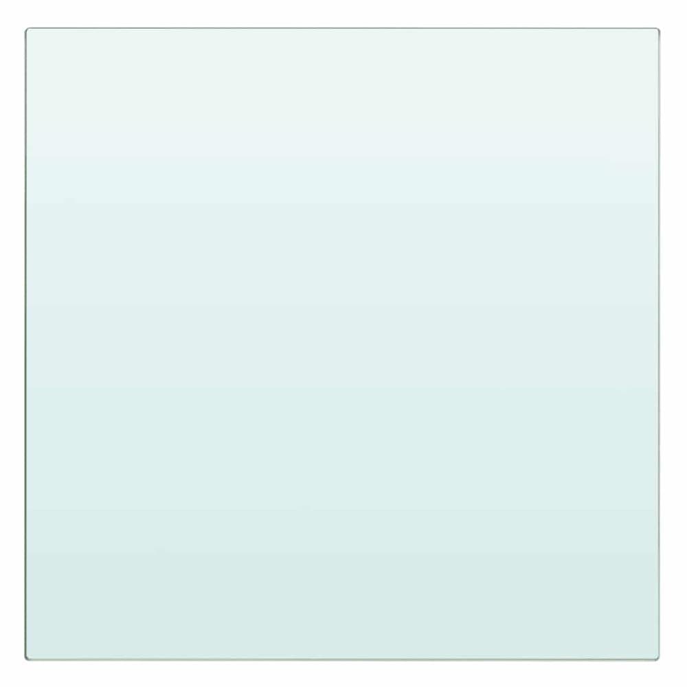 Glashylla 30×30 cm / hyllplan i härdat glas / vägghylla – Transparent