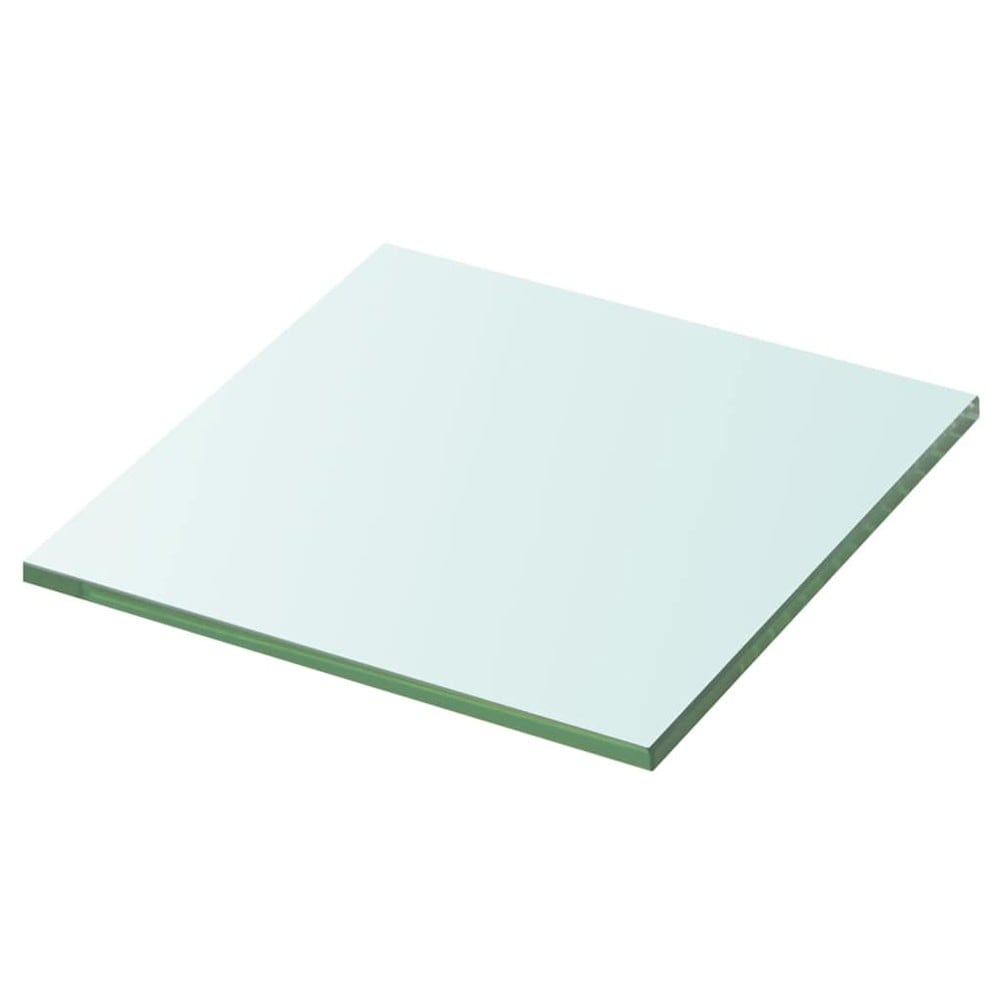 Glashylla 30×30 cm / hyllplan i härdat glas / vägghylla – Transparent