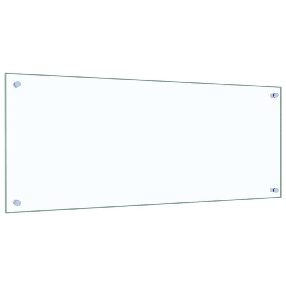 Stänkskydd i härdat glas 100×40 cm / skydd för köksvägg / väggskydd – Transparent
