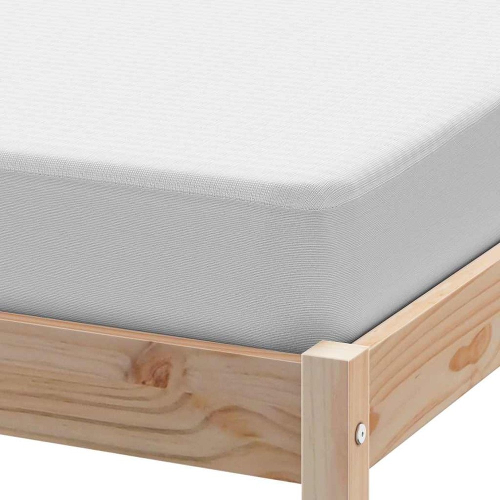 Vattentätt madrasskydd 80×200 cm / dra-på-skydd med elastisk kant – Vit