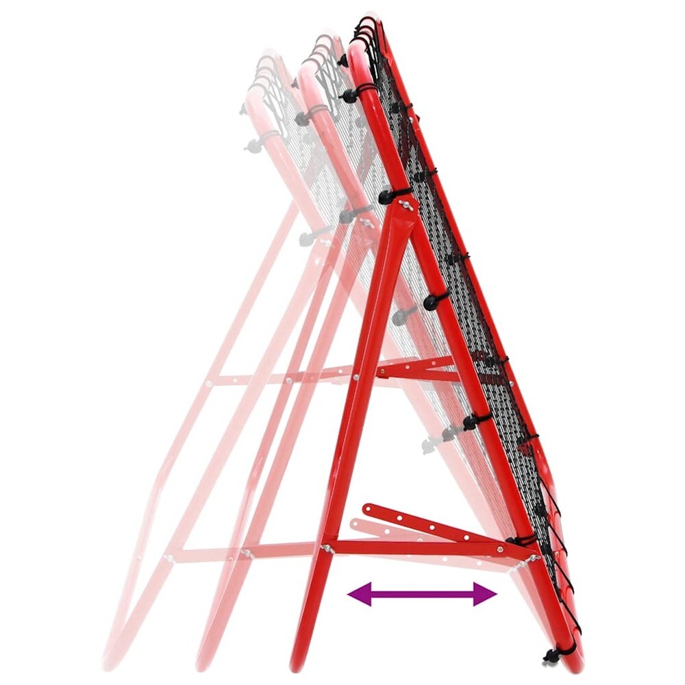 Fotballrebounder 100×100 cm / treningsnett for fotball / kickback-rebounder – Rød