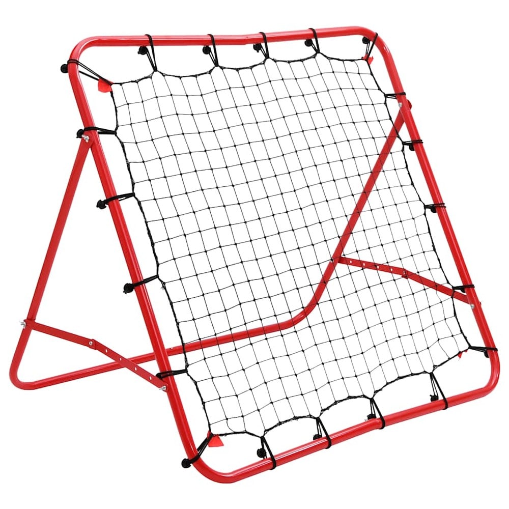 Fotbollsrebounder 100×100 cm / träningsnät för fotboll / kickback-rebounder – Röd