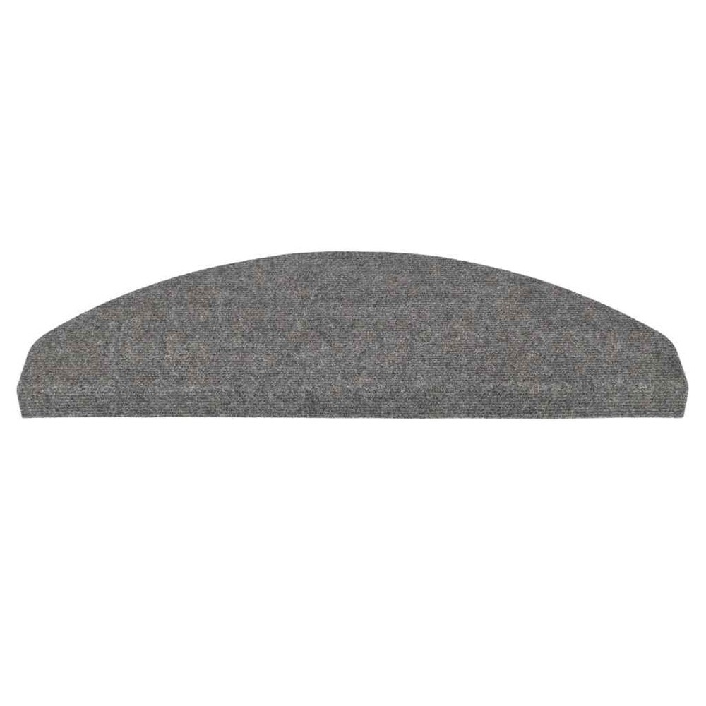 15 st trappstegsmattor 65×22,5×3,5 cm / självhäftande trappmattor i nålfilt – Grå