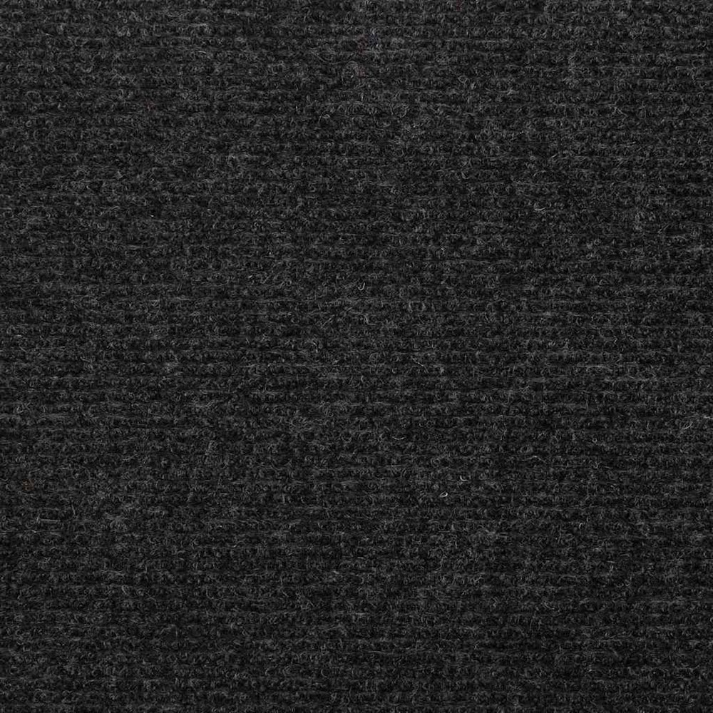15 st trappstegsmattor 65×22,5×3,5 cm / självhäftande trappmattor i nålfilt – Svart