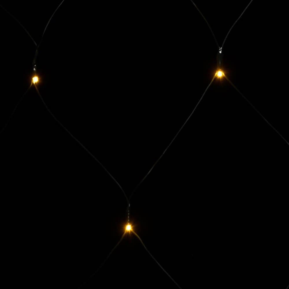 Ljusnät 4×4 m / julbelysning med 544 LED och 8 ljuslägen inne/ute – Varmvit
