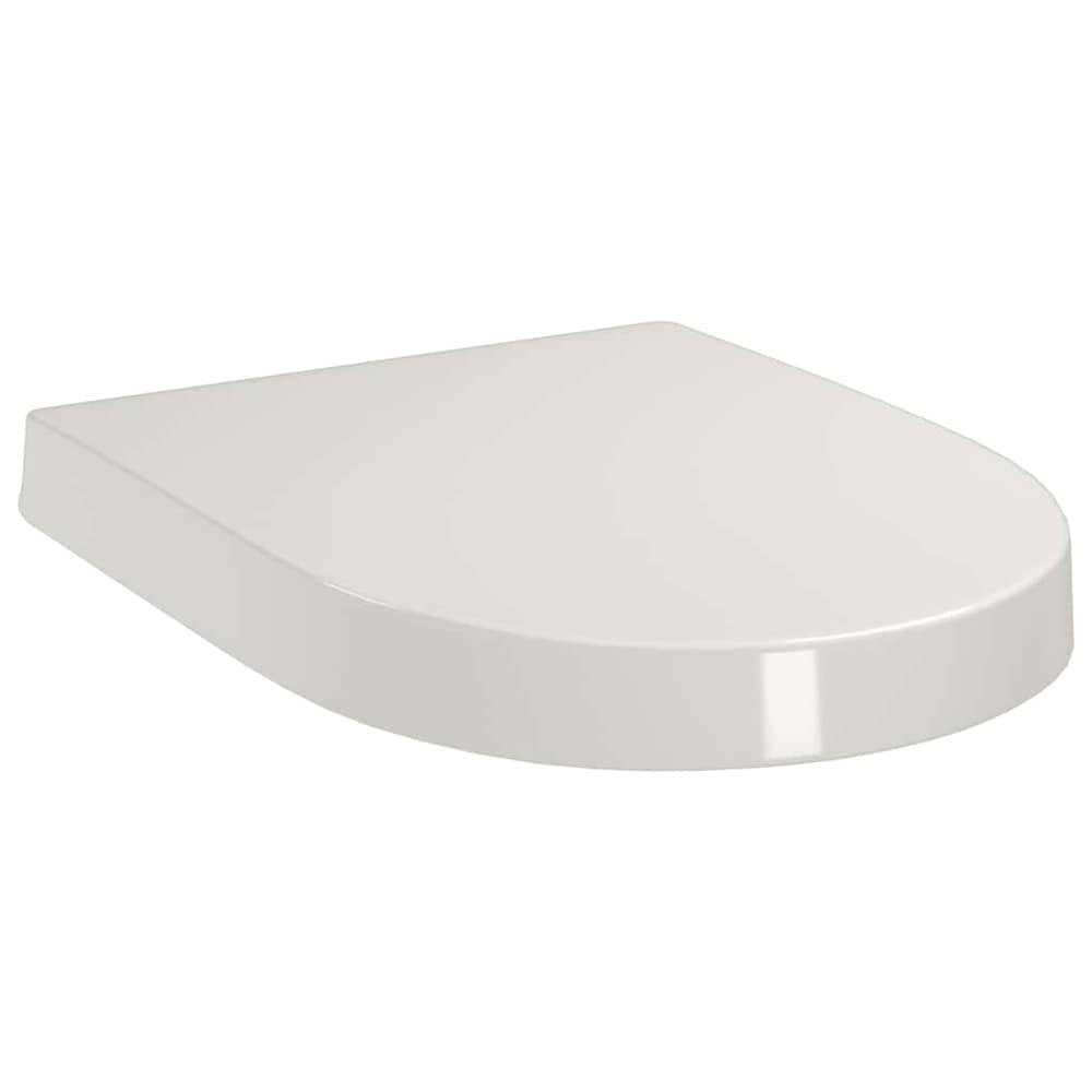 Toalettsits 46×36 cm / WC-sits med mjukstängning – Vit